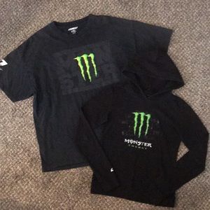 Set of Monster shirts.